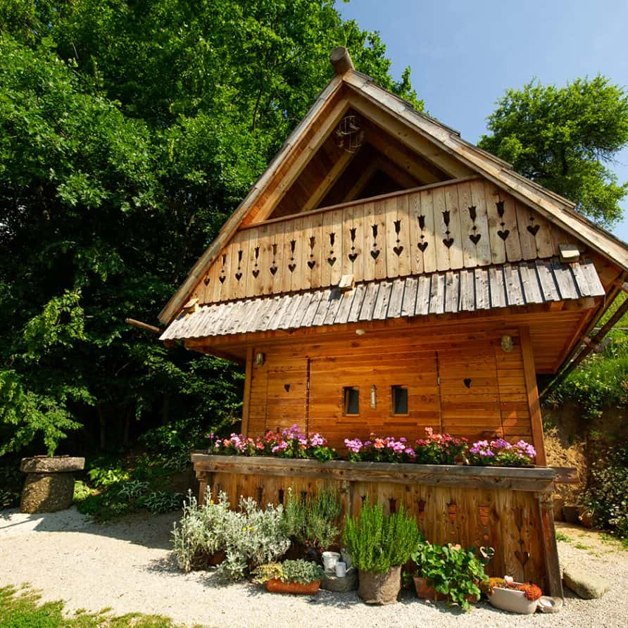 Glamping Savinja: Triangular Wooden Lodge in Slovenia