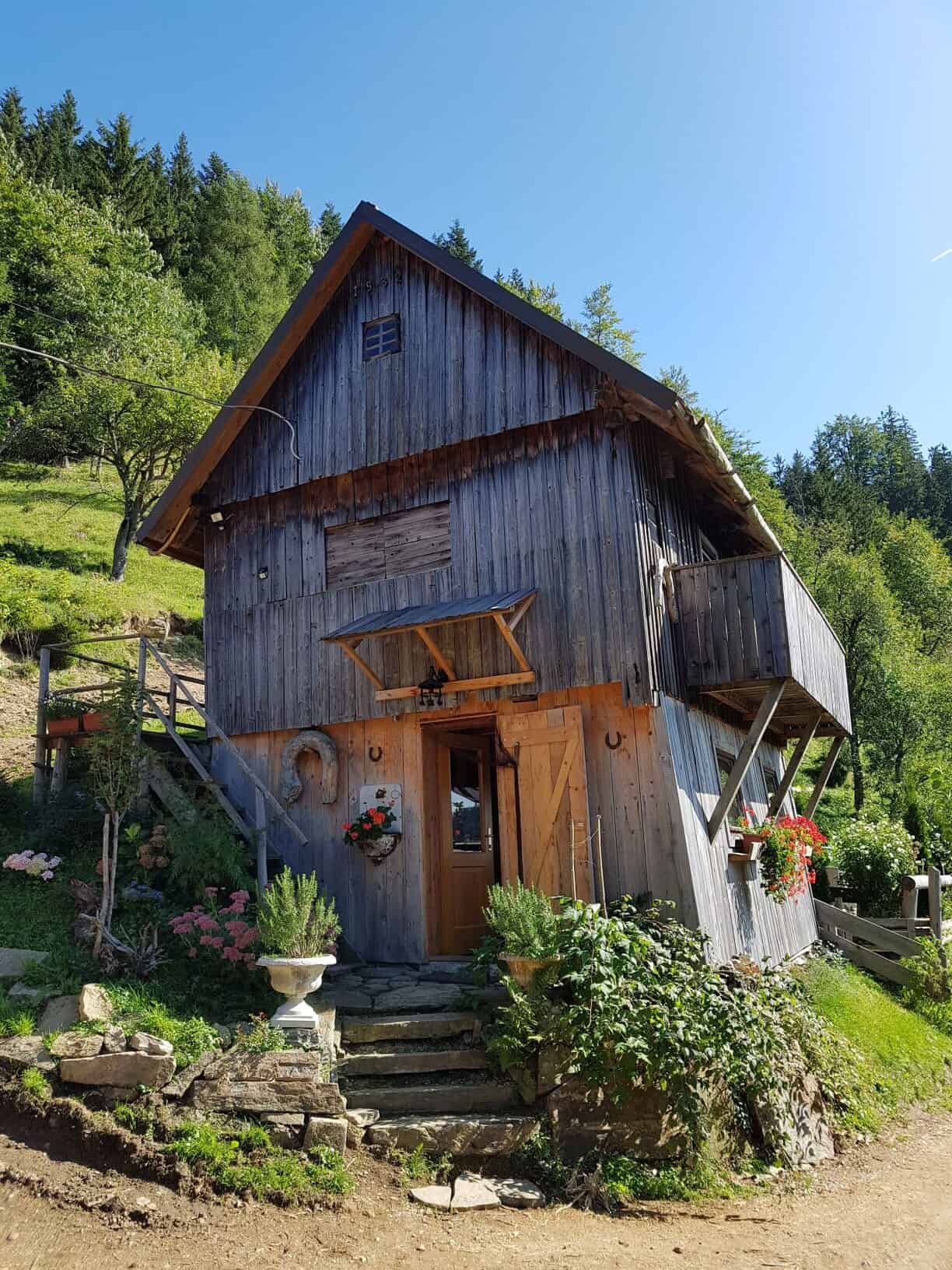 Relaxation spot Mountain hut Susje in Slovenia